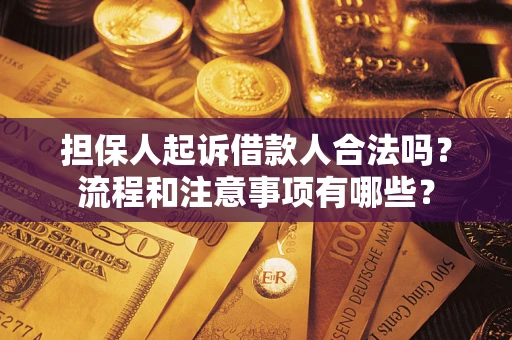 济南担保人起诉借款人合法吗？流程和注意事项有哪些？