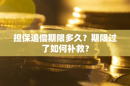 济南担保追偿期限多久？期限过了如何补救？