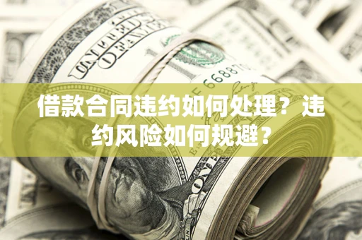 济南借款合同违约如何处理？违约风险如何规避？