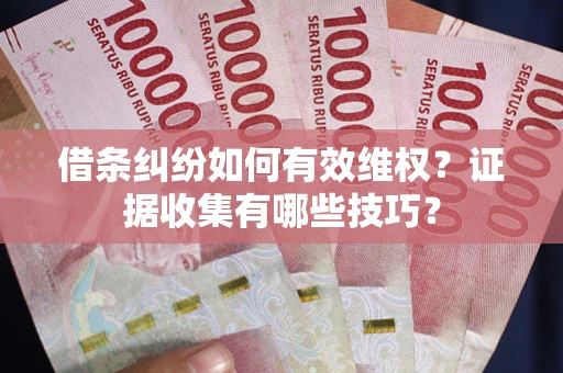 济南借条纠纷如何有效维权？证据收集有哪些技巧？