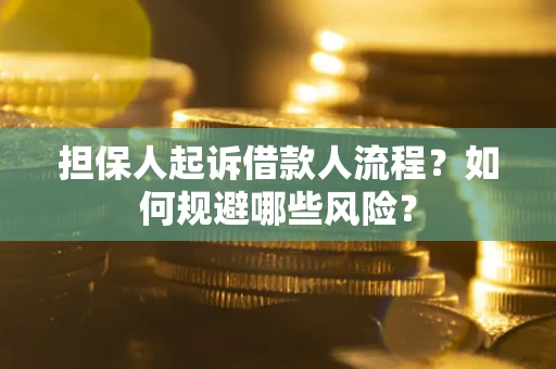 济南担保人起诉借款人流程？如何规避哪些风险？