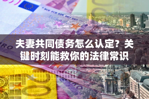 济南夫妻共同债务怎么认定？关键时刻能救你的法律常识