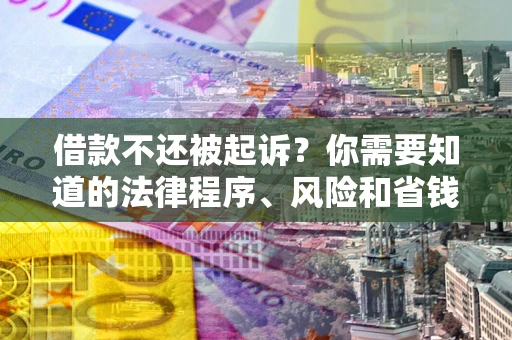 济南借款不还被起诉？你需要知道的法律程序、风险和省钱技巧